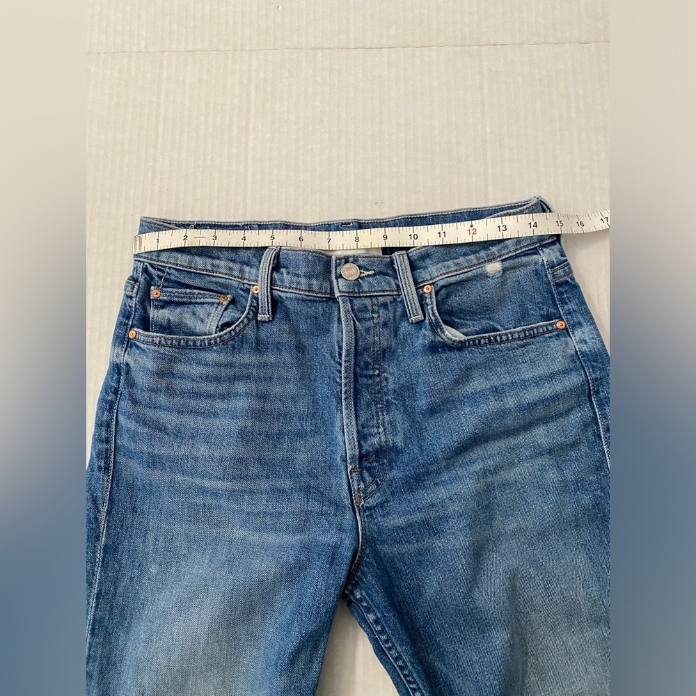 MOTHER SUPERIOR Tomcat Jeans Playing With Scissors Cropped Straight Leg 29 - Picture 5 of 16
